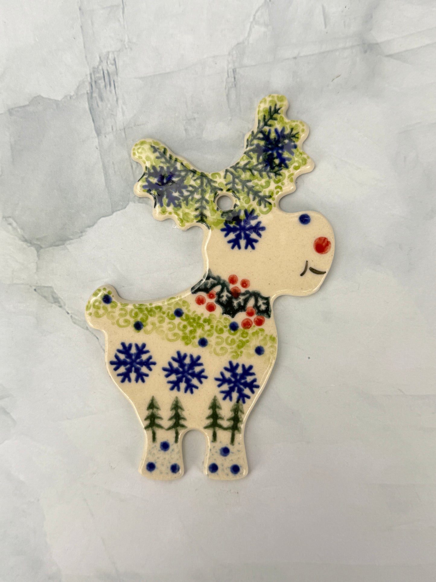 Vena Flat Reindeer Ornament - Shape V705 - Winter Day