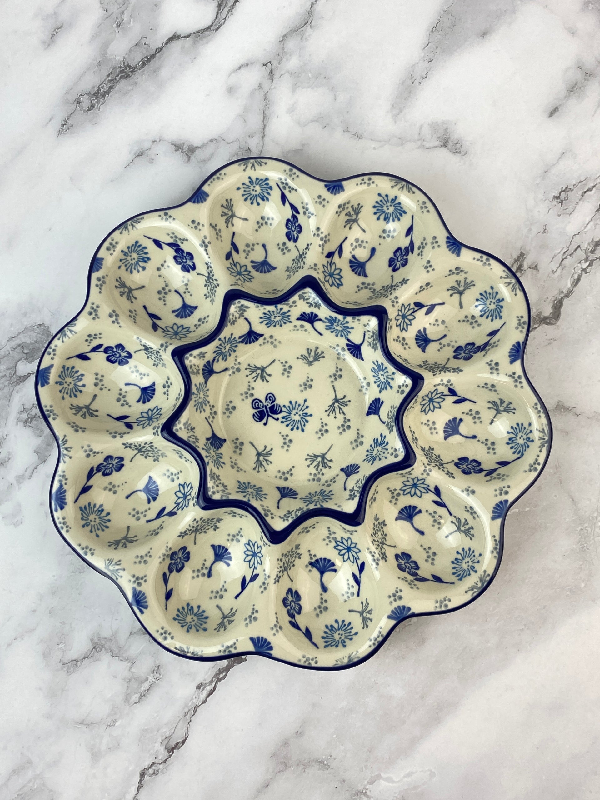 Deviled Egg Dish - Shape 718 - Pattern 2885