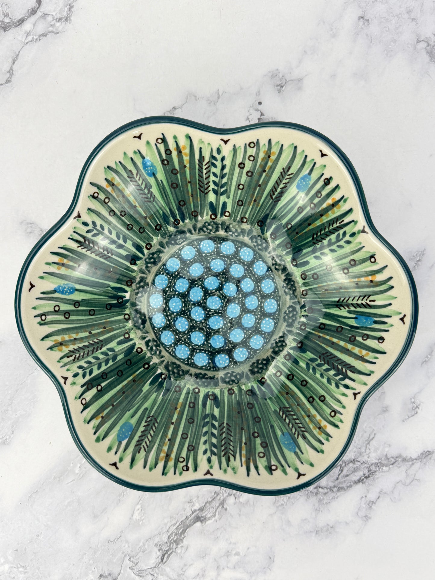 Small Unikat Flower Bowl - Shape 717 - Pattern U803