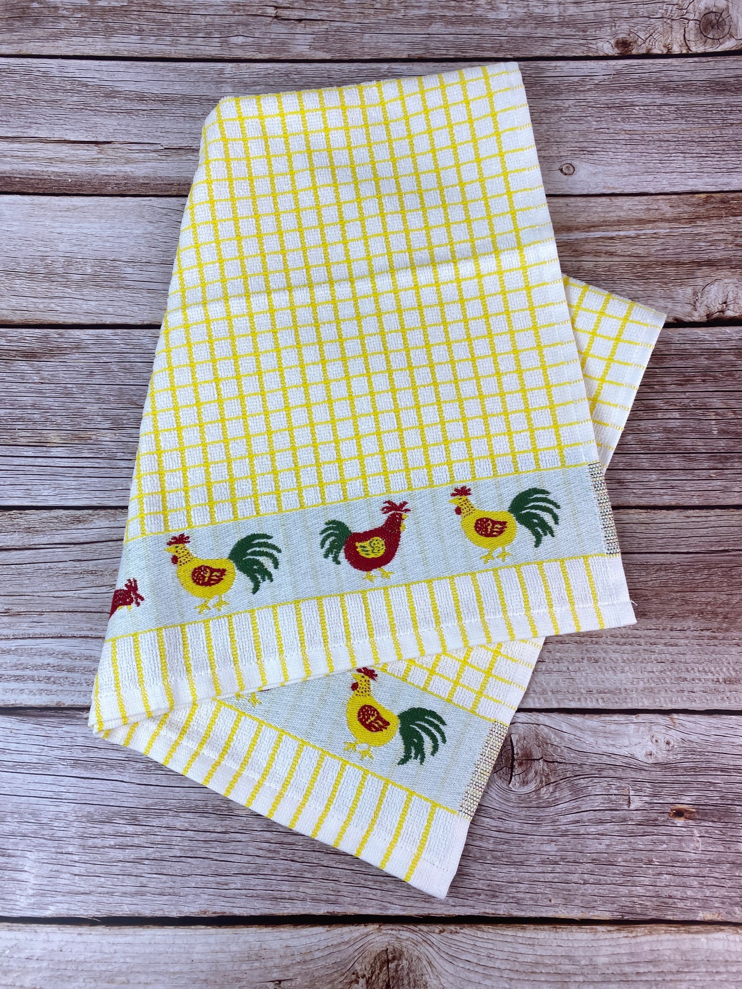 100% Cotton Towel - Chickens and Roosters