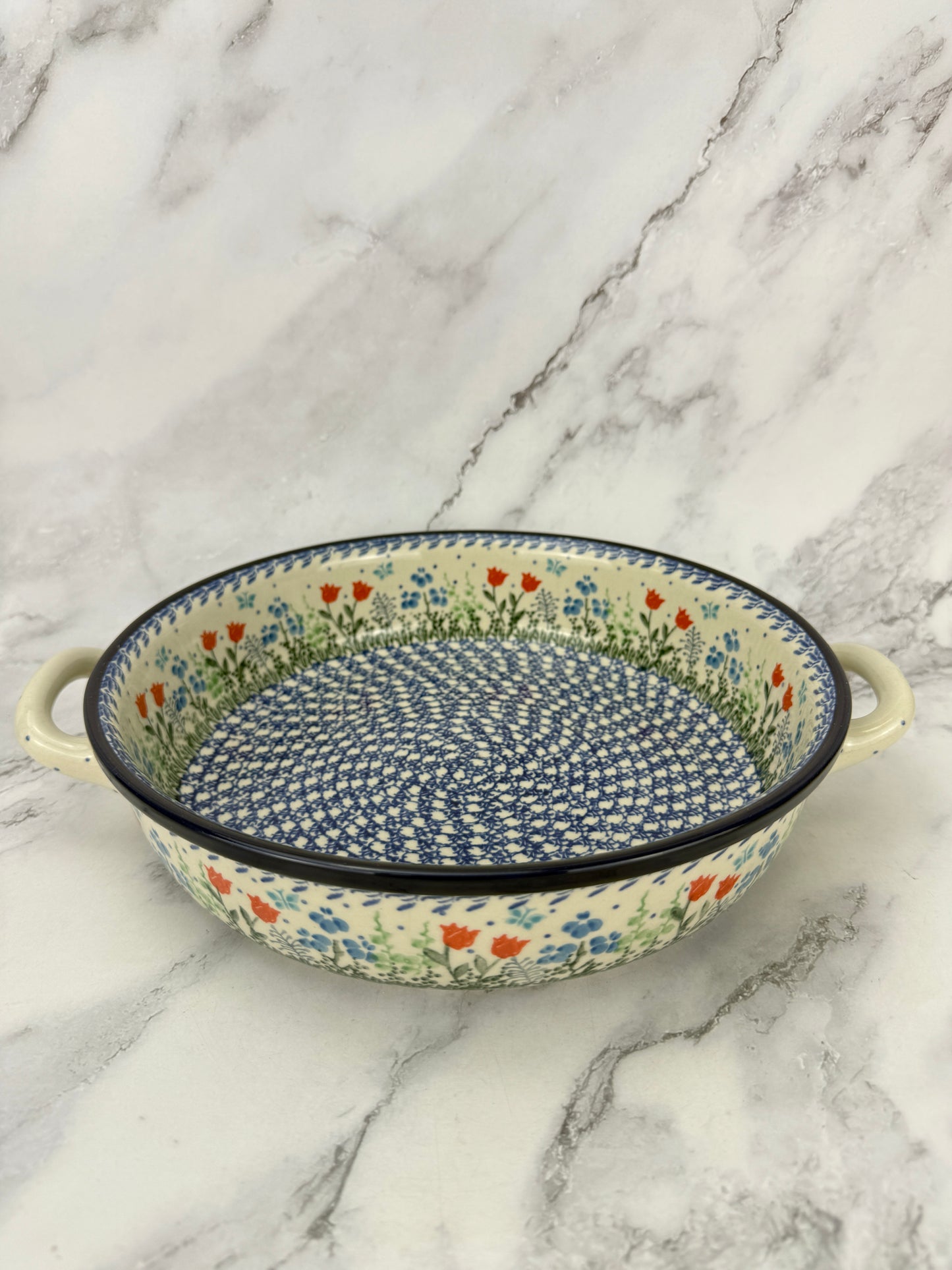 10" Round Baker With Handles - Shape 420 - Pattern 2903