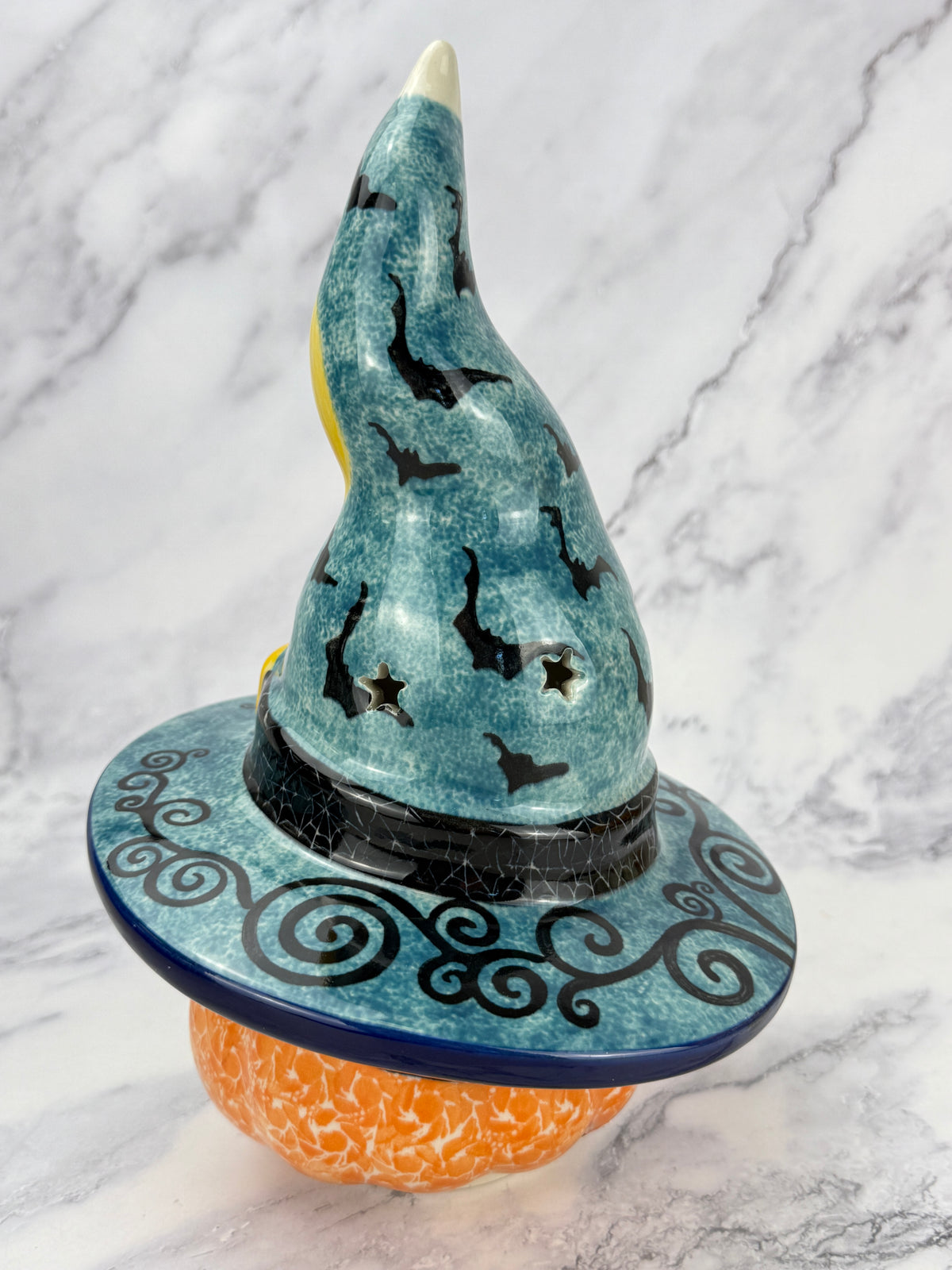 Unikat Pumpkin with Witch Hat - Shape H30 -  Pattern - U7914