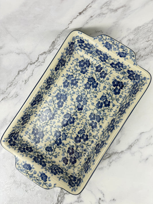 Large Rectangular Baker with Handles - Shape A56 - Pattern 3428