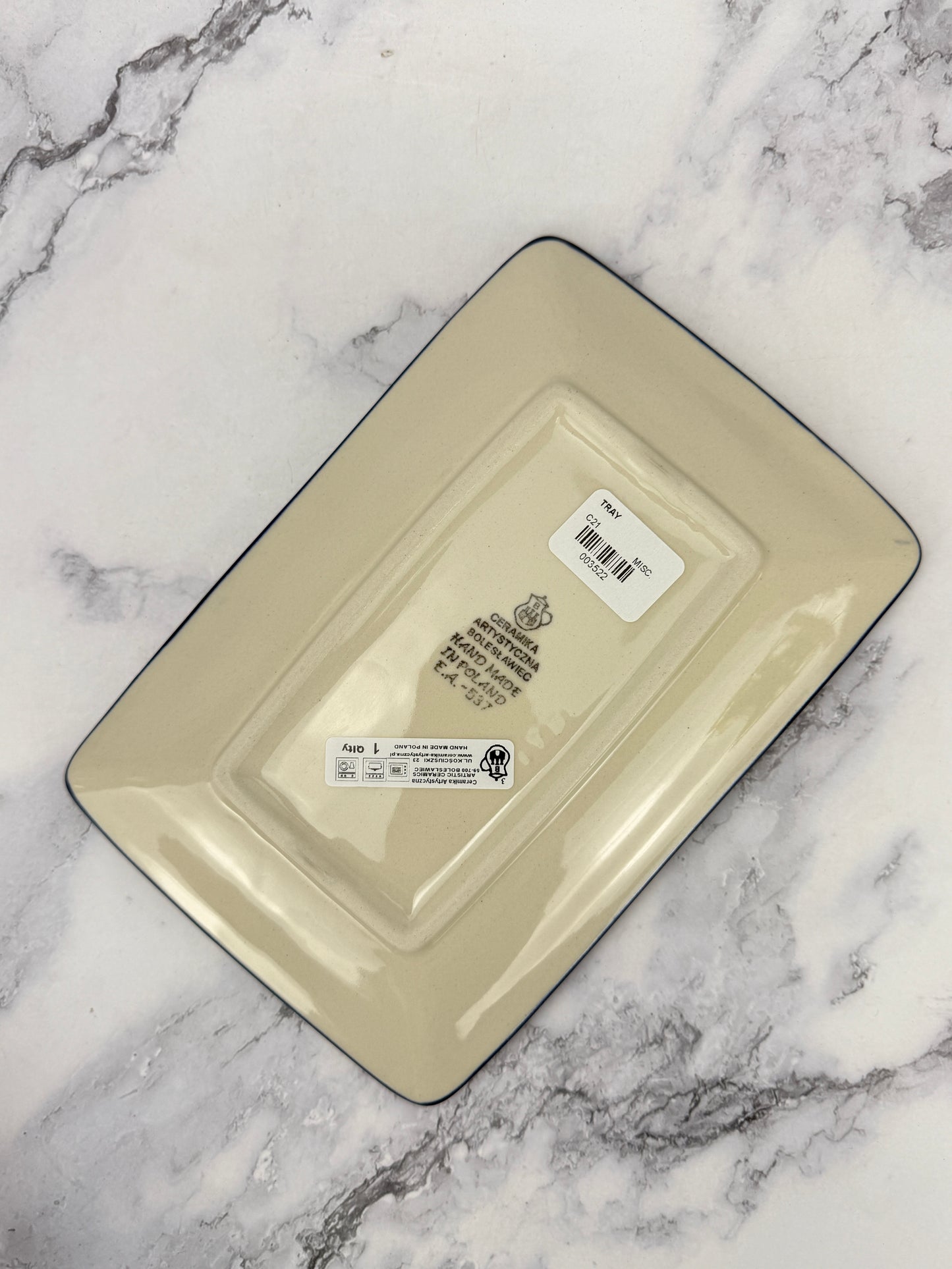 Tray - Shape C21 - Pattern 3428