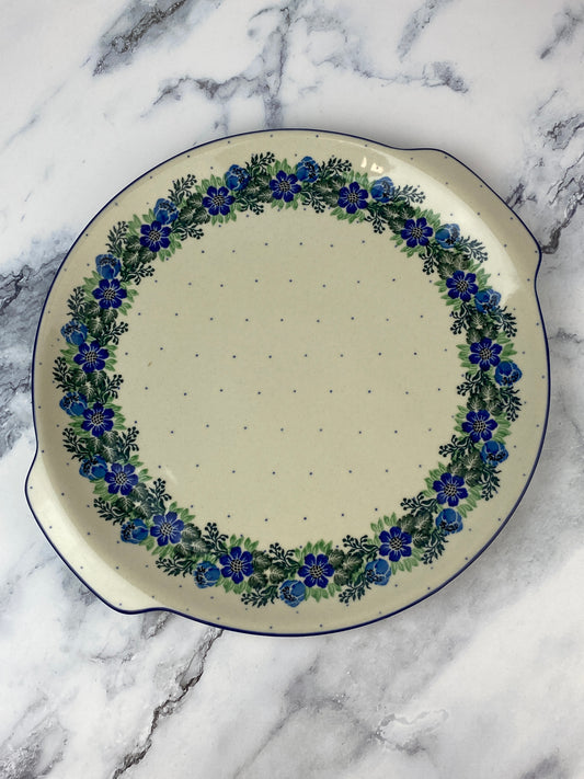 Round Platter With Handles / Pizza Stone - Shape 151 - Pattern 1534