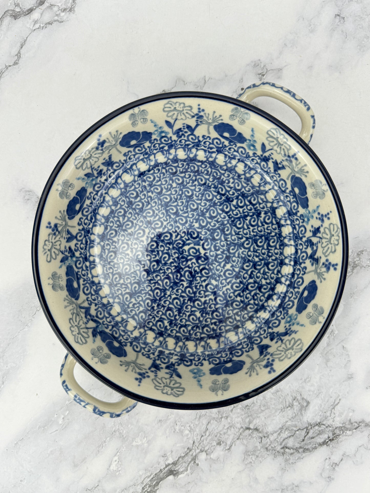 Small Round Baker with Handles - Shape C40 - Pattern 2902