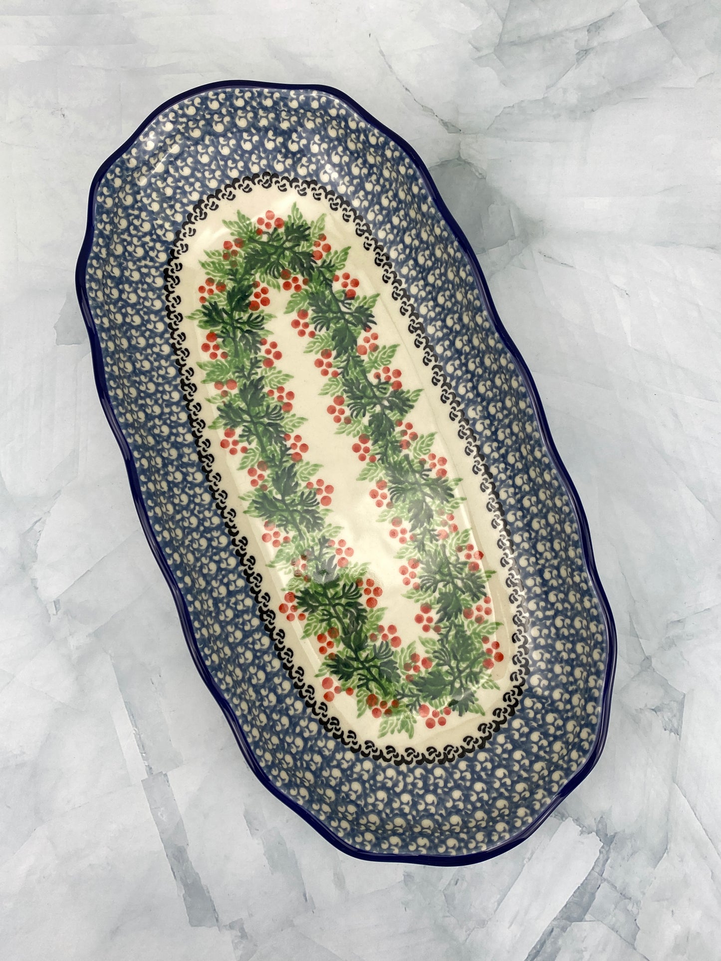 Scalloped Tray - Shape A42 - Pattern 1734