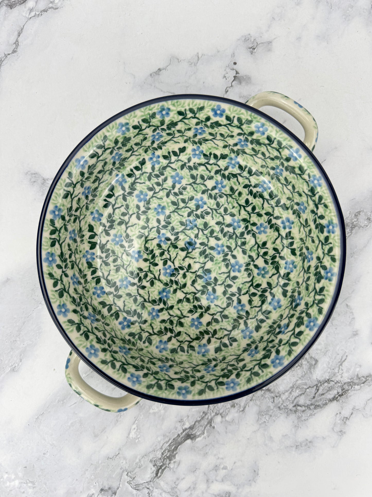 Small Round Baker with Handles - Shape C40 - Pattern 3249