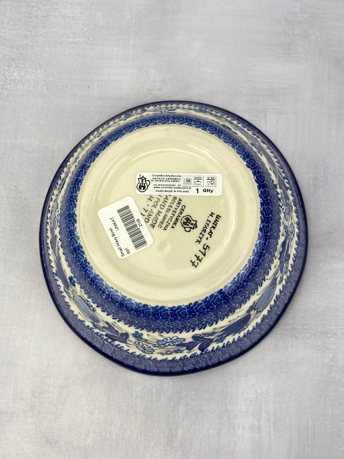 Small Wavy Unikat Bowl - Shape 691 - Pattern U5177