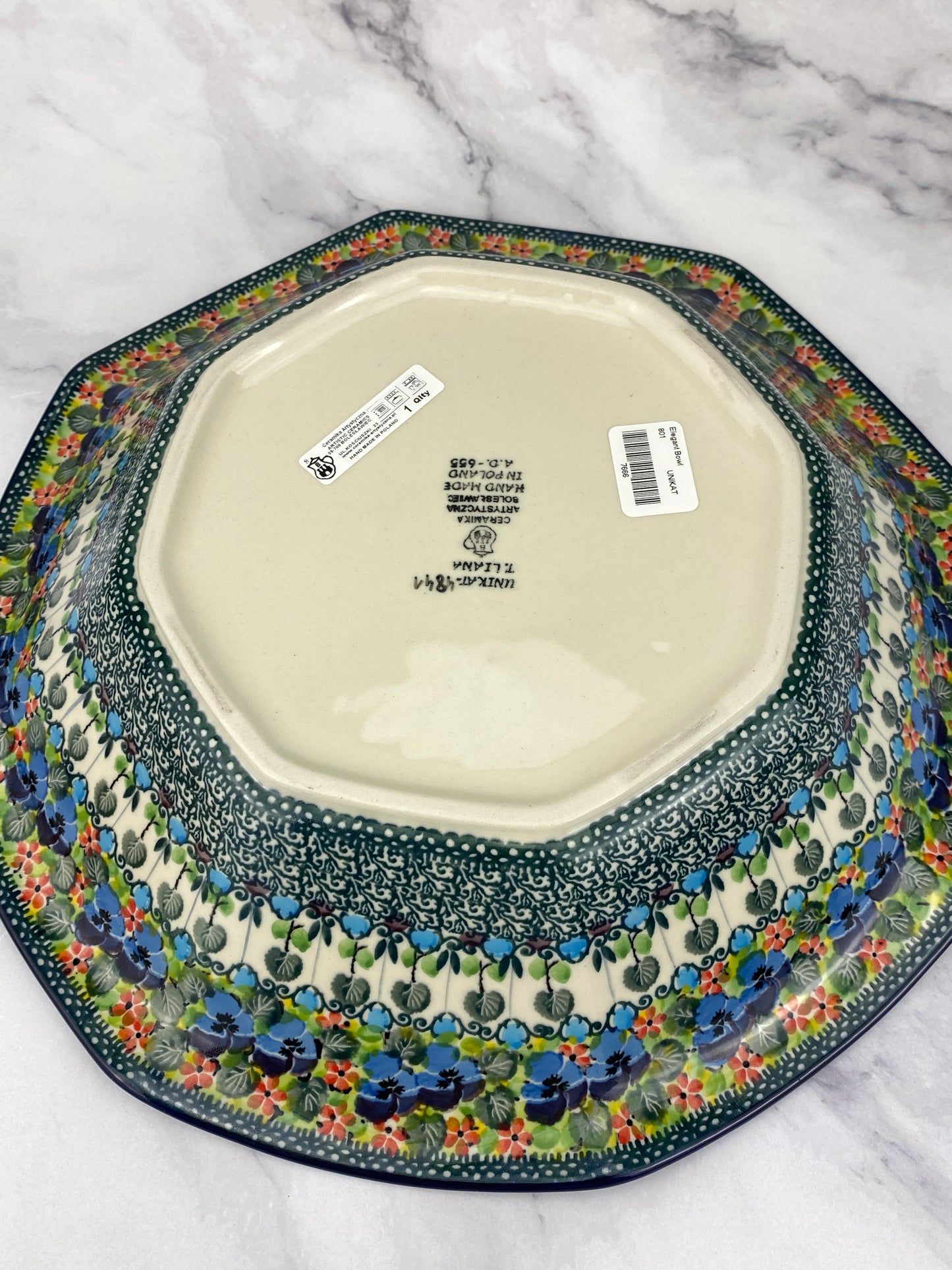 Extra Large Flared Unikat Bowl - Shape 801 - Pattern U4841