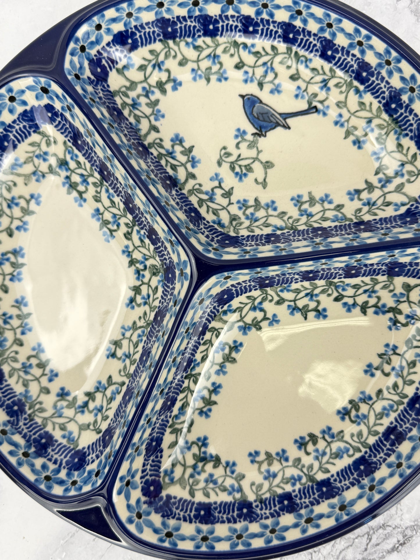 Divided Round Dish - Shape 484 - Pattern 1932