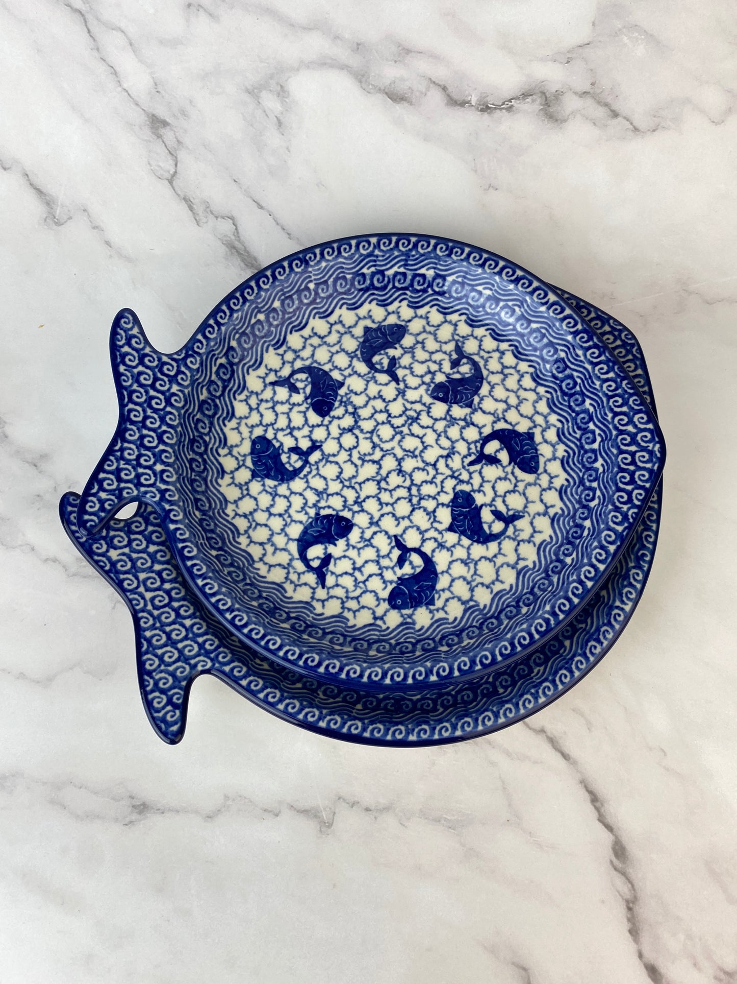 Large Fish Plate - Shape E36 - Pattern 2386