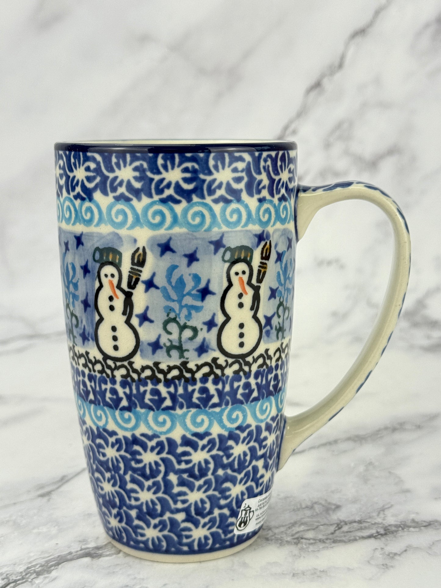 12oz Unikat Latte Mug - Shape C52 - Pattern U1634