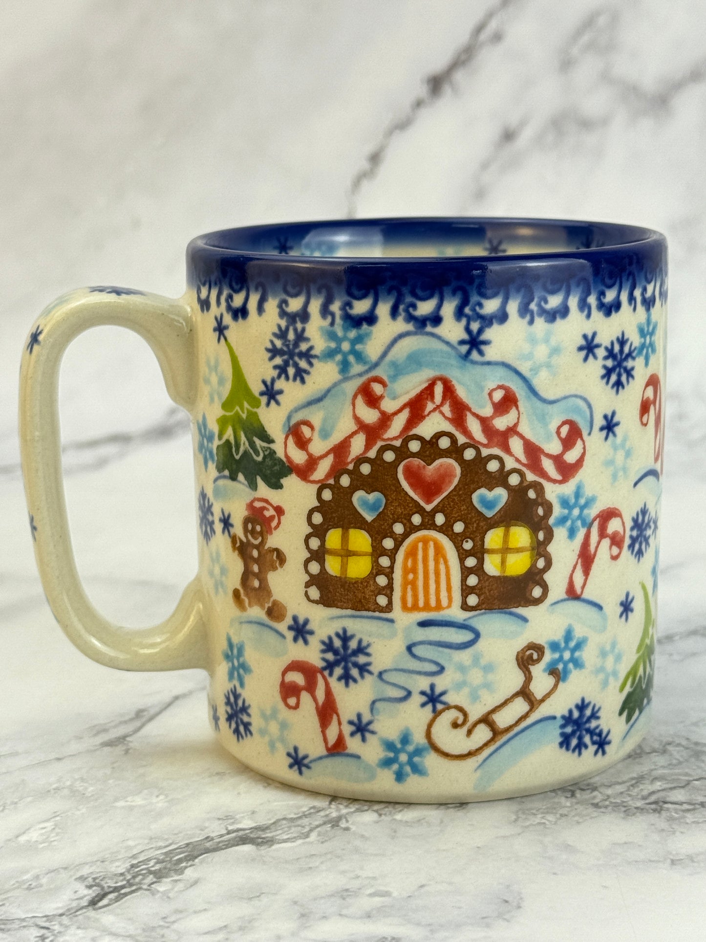 Vena Unikat 12oz Holiday Mug - Shape V055 - Gingerbread