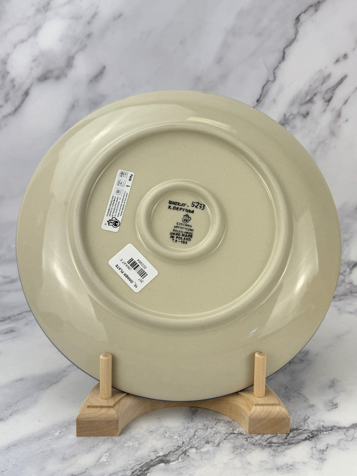 10" Unikat Dinner Plate - Shape 257 - Pattern U5273