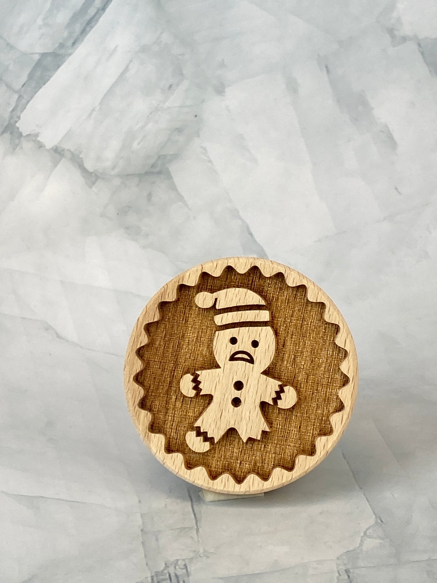 Christmas Cookie Stamp - Half Eaten Gingerbread Man