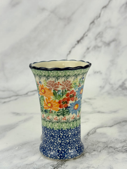 Ruffled Unikat Bud Vase - Shape 127 - Pattern U5237
