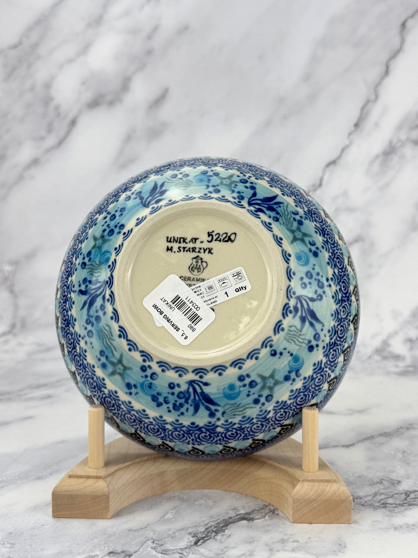 6.5" Unikat Serving Bowl - Shape B90 - Pattern U5220