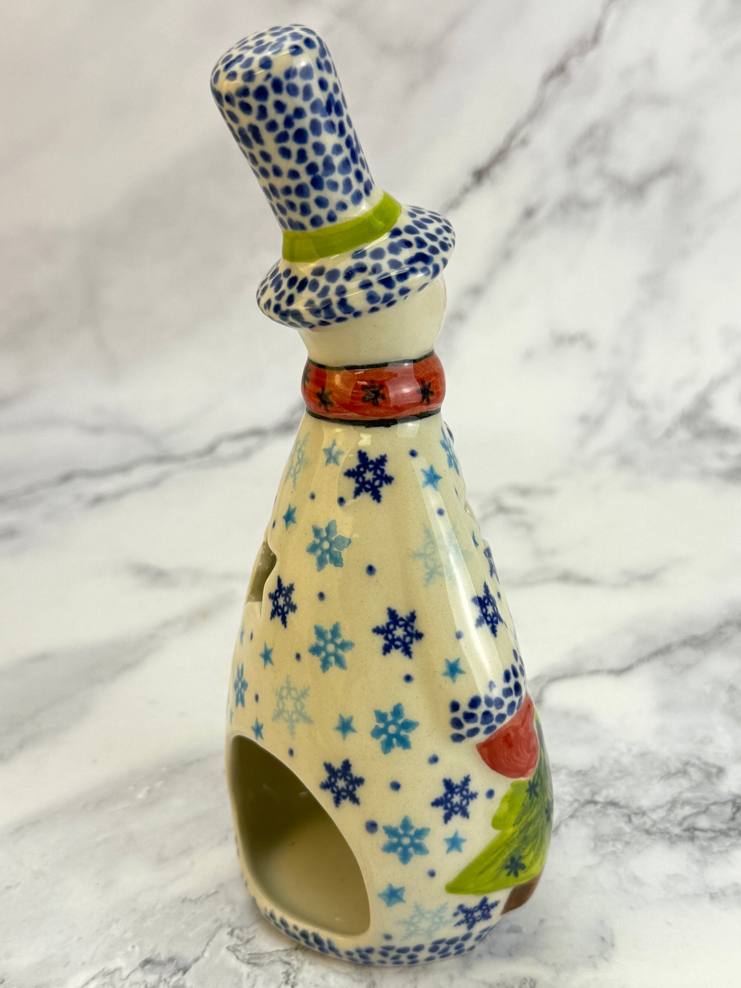 Vena Snowman With Tree - Shape V667 - Snowflake