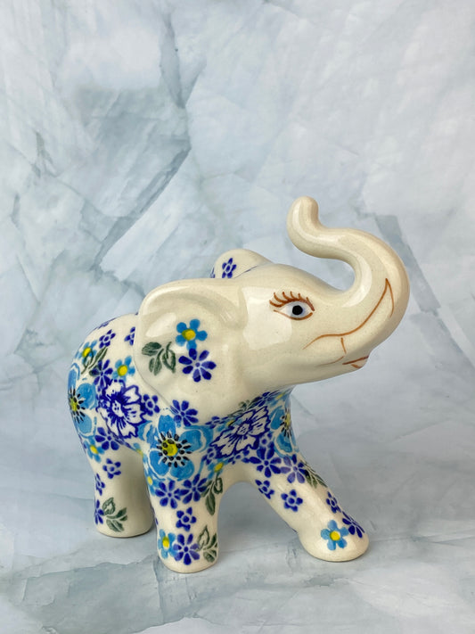 Unikat Elephant - Shape V413 - Light Blue Floral
