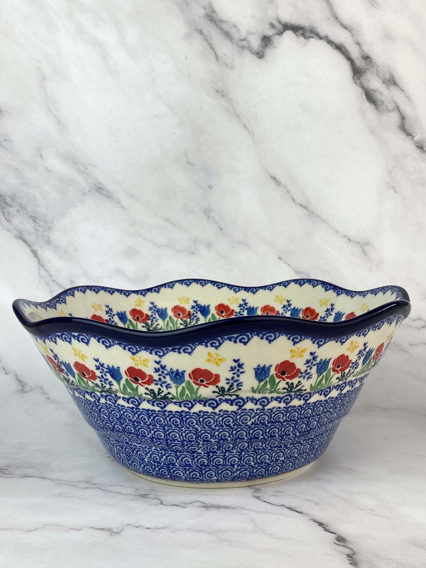 Large Wavy Serving Bowl - Shape 692 - Pattern 3218