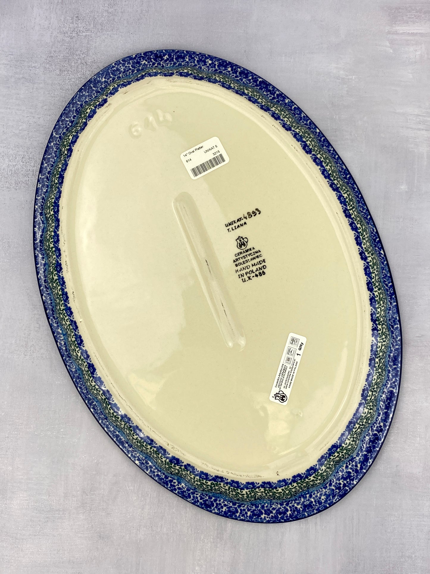 Unikat Oval Platter - Shape 614 - Pattern U4893