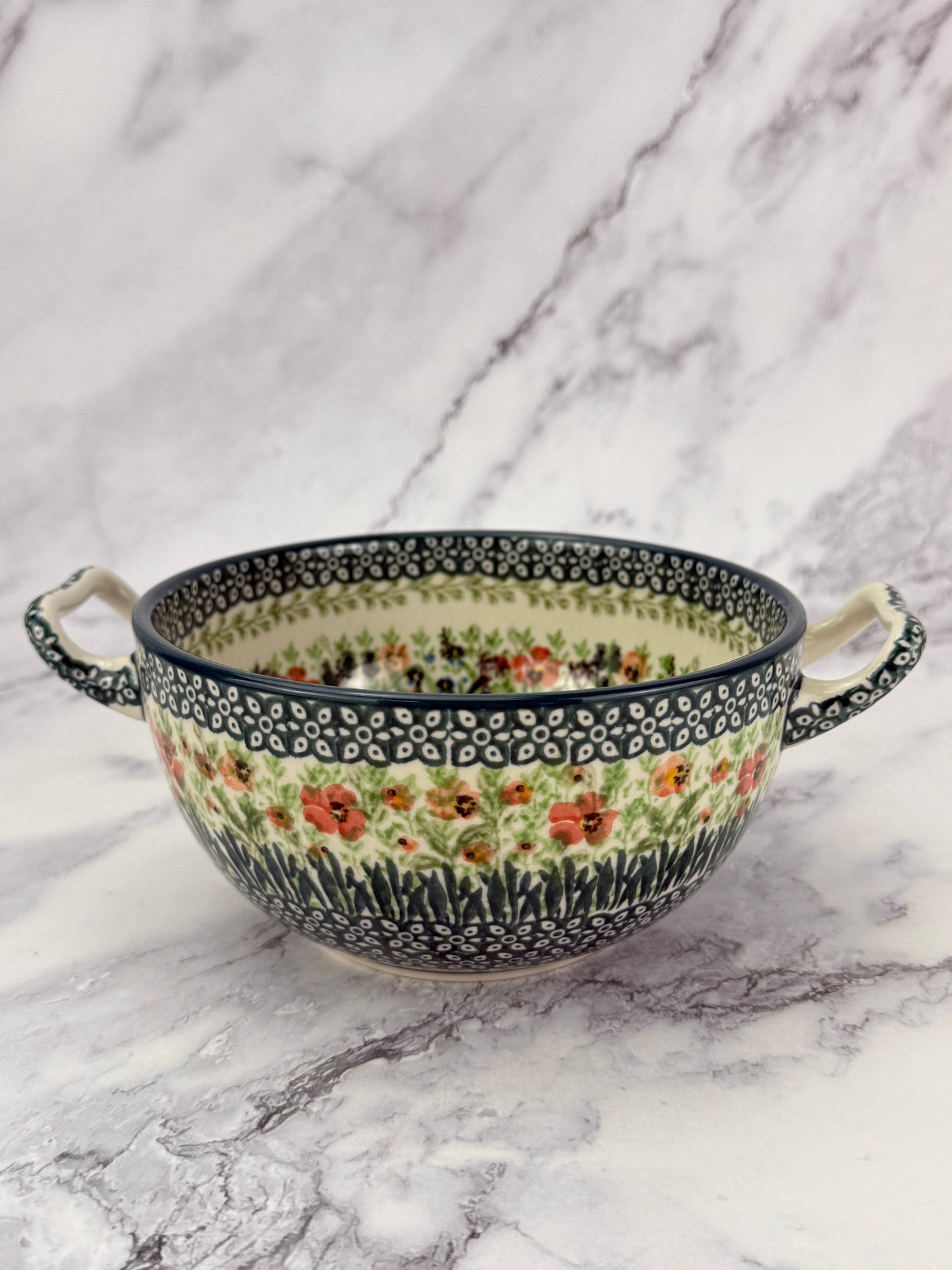 Unikat Open Handled Bowl - Shape D02 - Pattern U4335