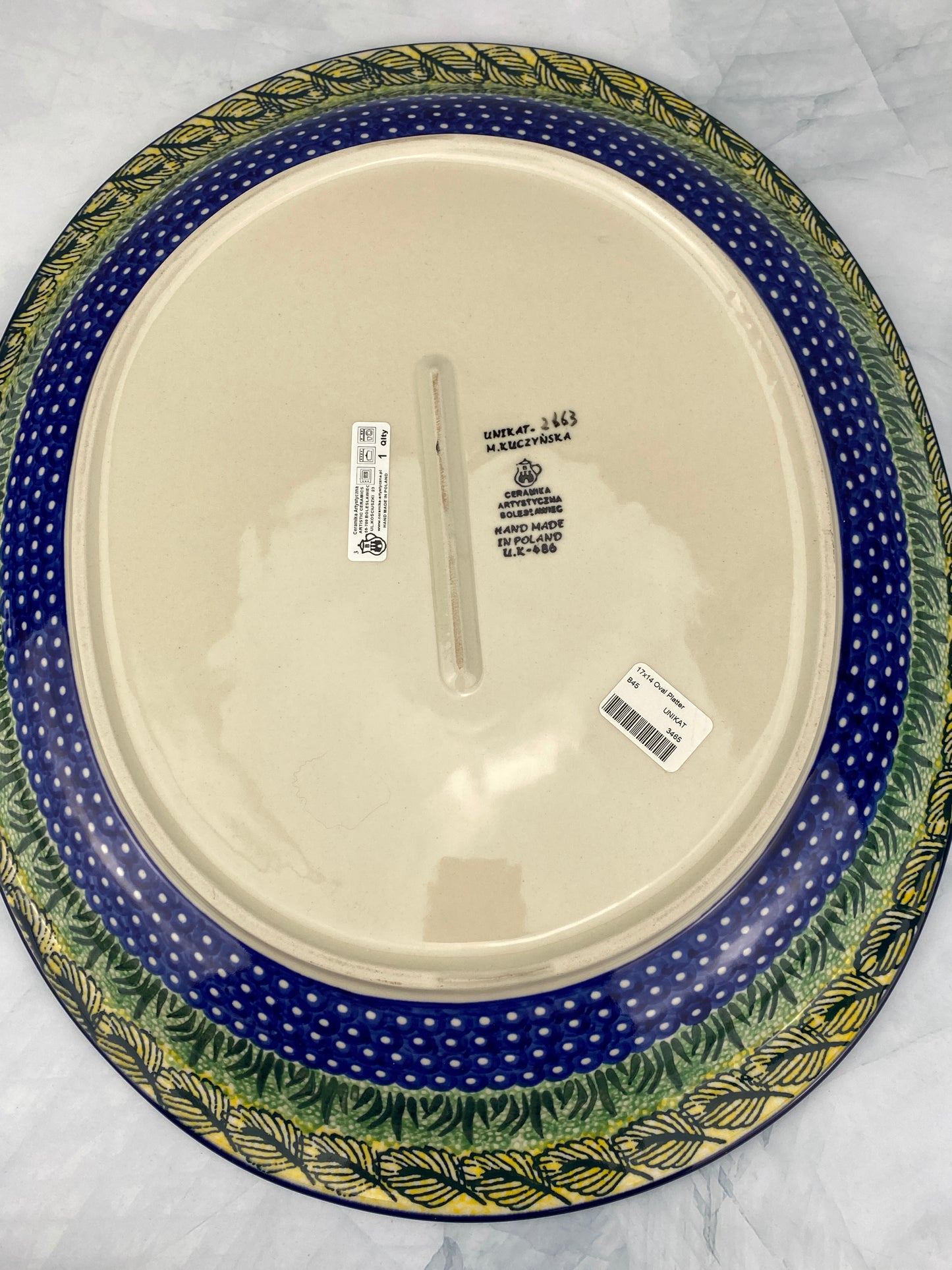 XL Unikat Platter - Shape B45 - Pattern U2663