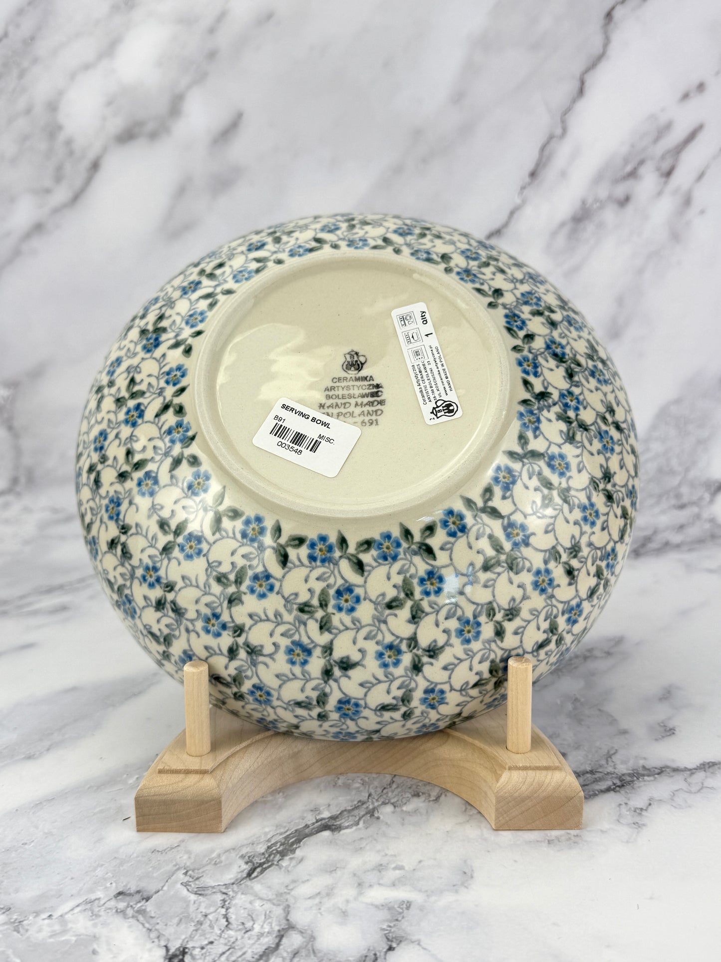8.5" Serving Bowl - Shape B91 - Pattern 2089