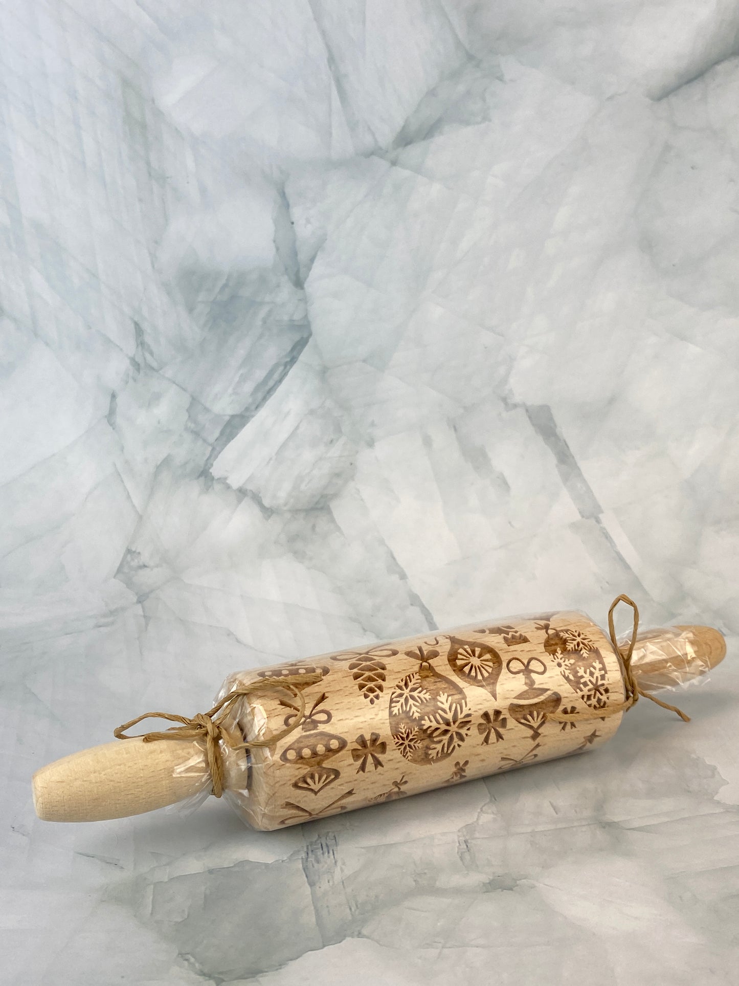 Wooden Holiday Rolling Pin - Ornaments