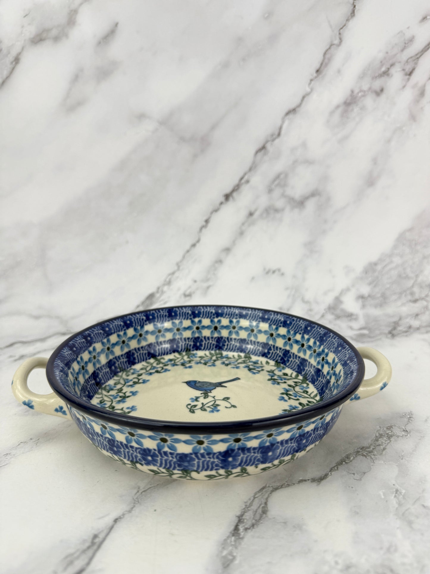 Small Round Baker with Handles - Shape C40 - Pattern 1932