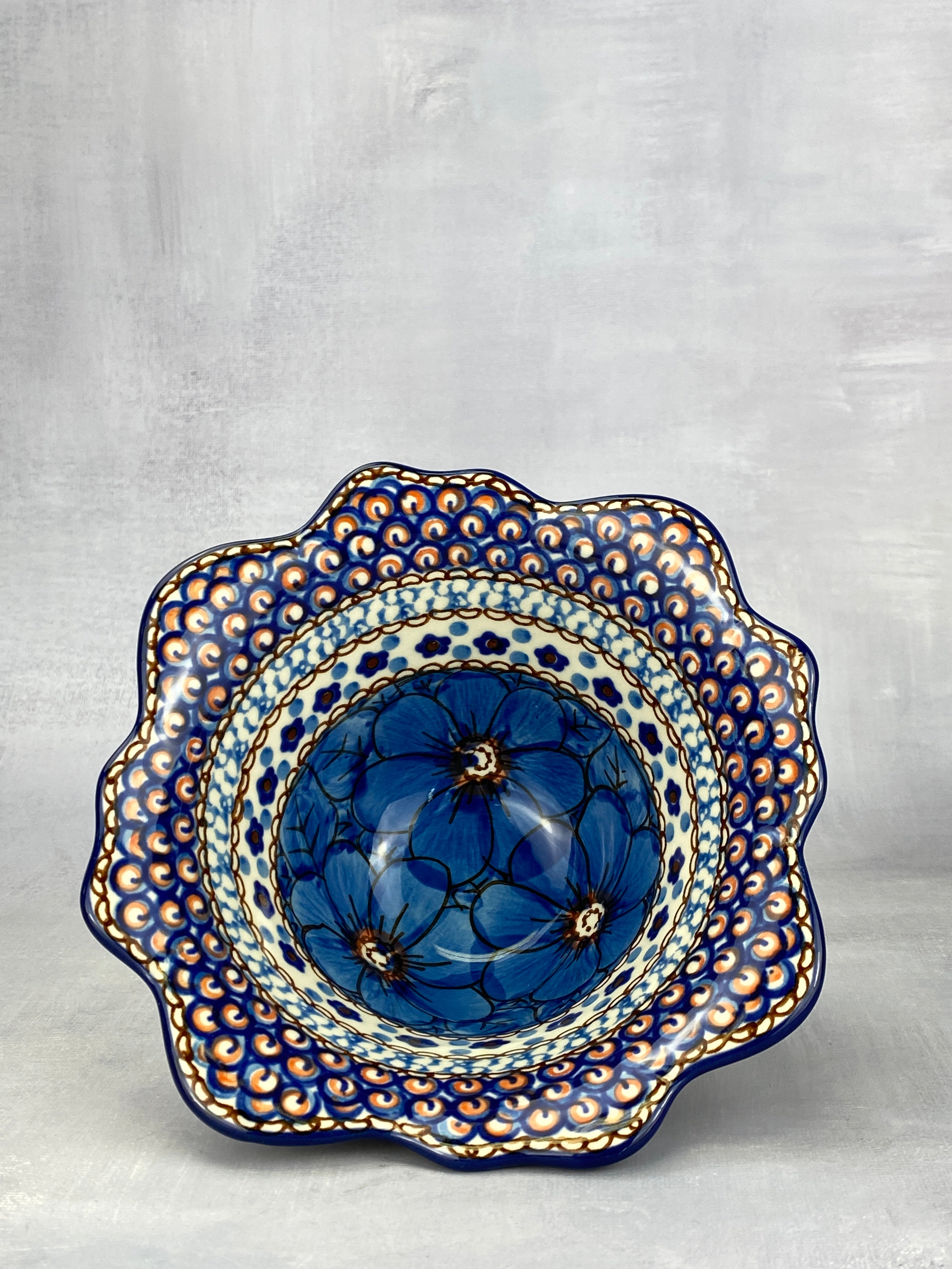 Small Flared Unikat Bowl - Shape A80 - Pattern U408C – Polish Pottery ...