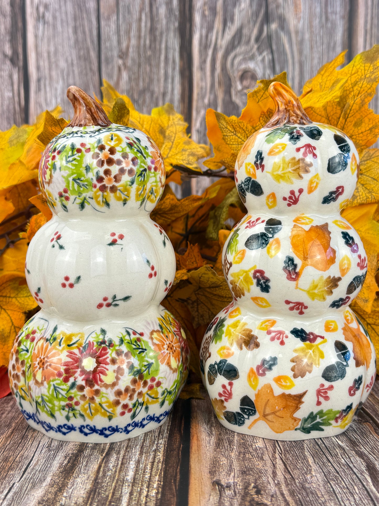 Vena Stacked Pumpkin Votive - Hedgehog