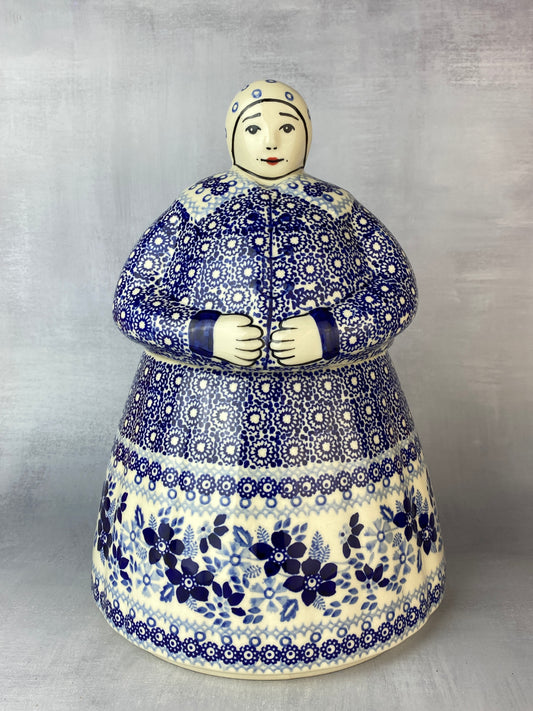 Babcia Cookie Jar - Blue