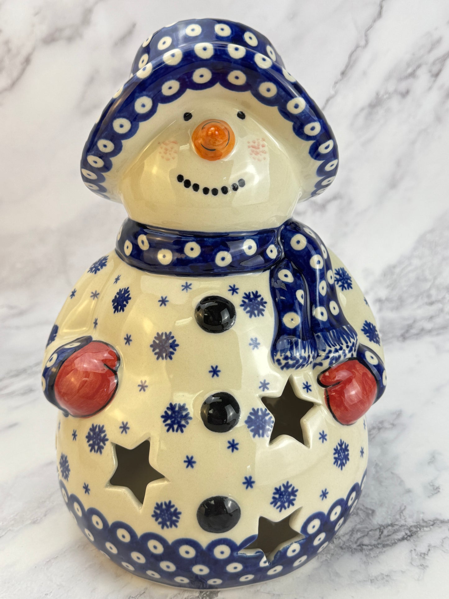 Shape V643 - Vena XL Snowman Votive - Snowflake Owl Eye