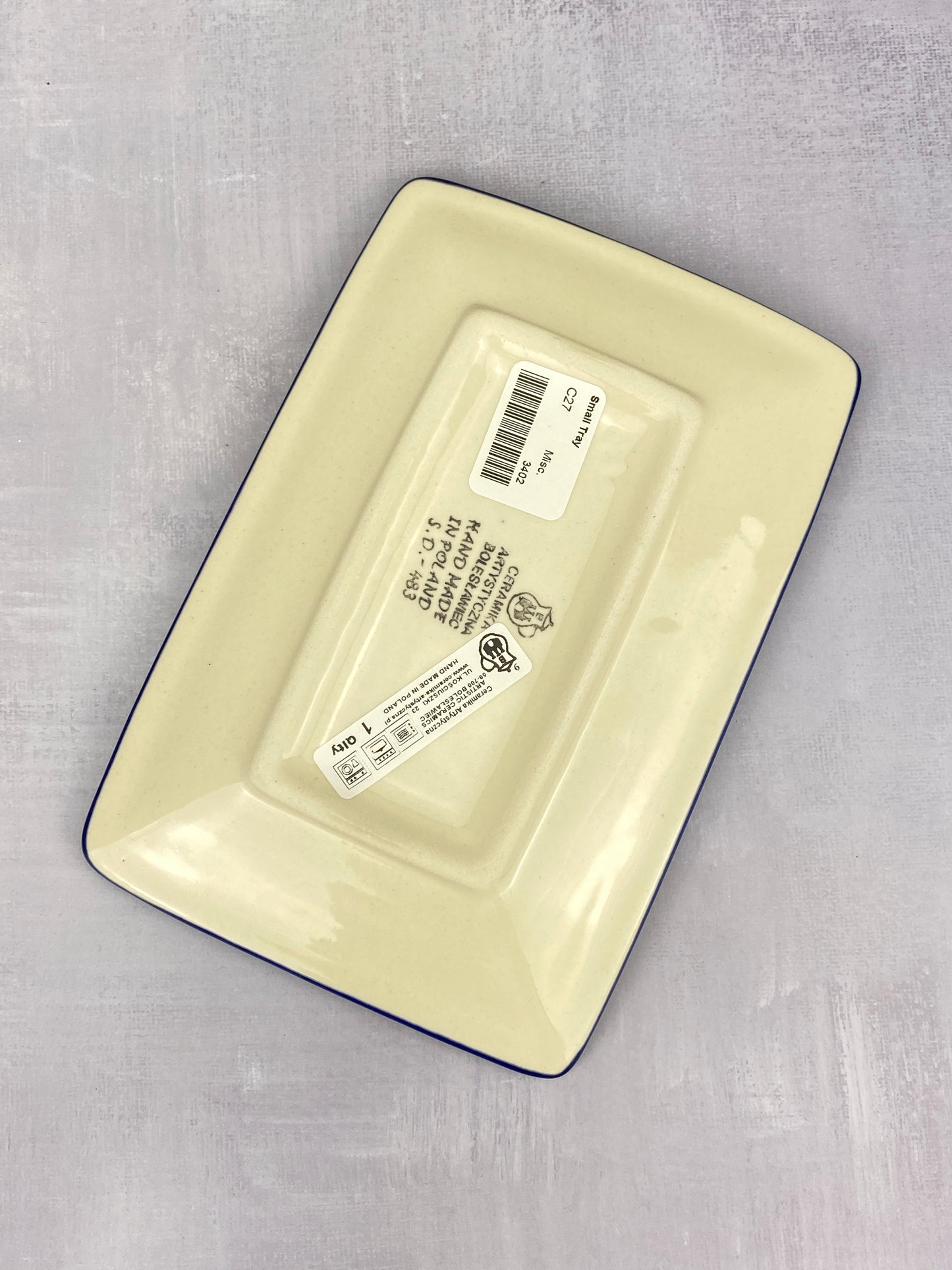 Small Tray - Shape C27 - Pattern 2753