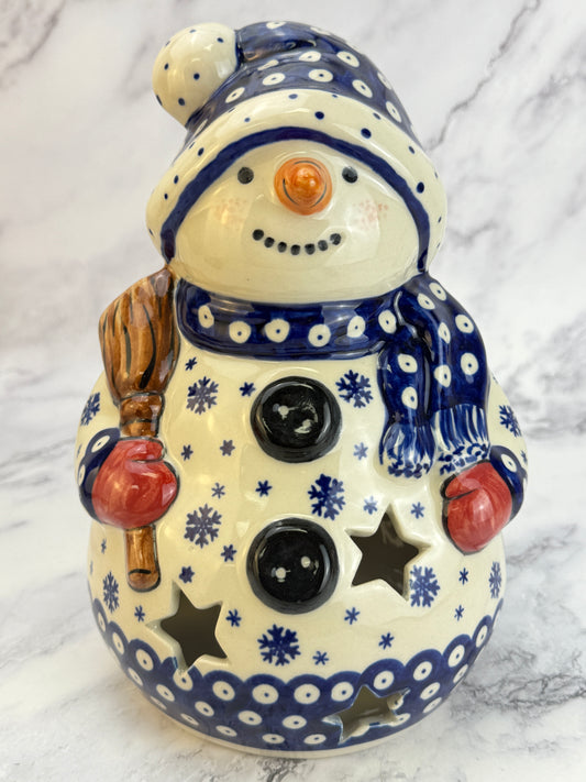 Vena Snowman With Broomstick - Shape V641 - Snowflake Owl Eye