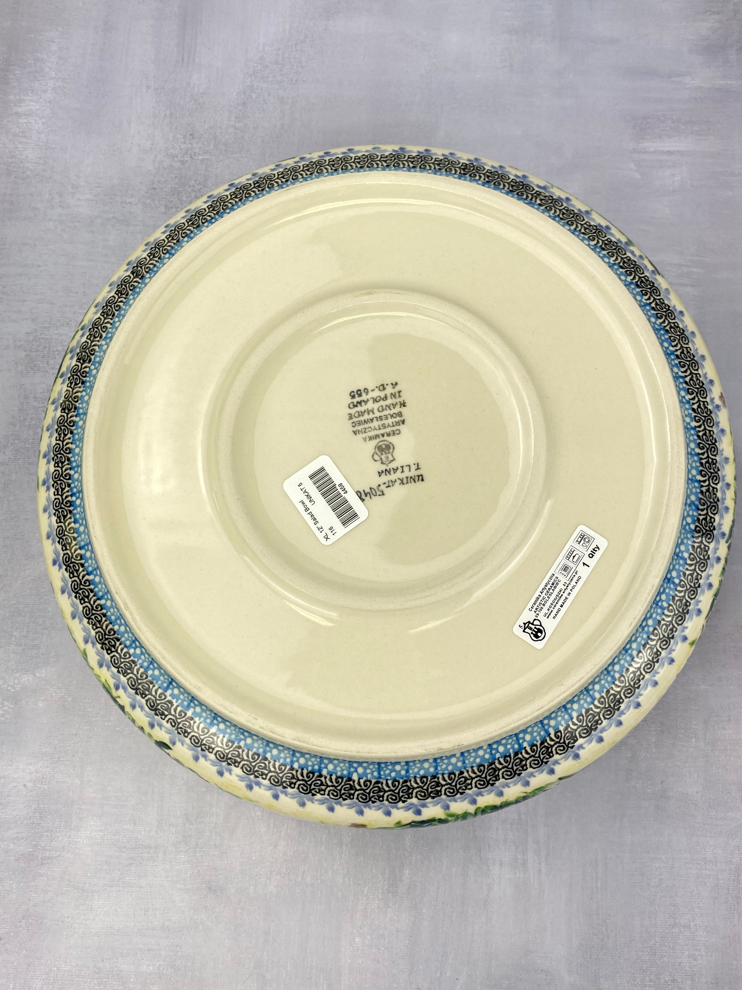 Large Unikat Serving Bowl - Shape 116 - Pattern U5048