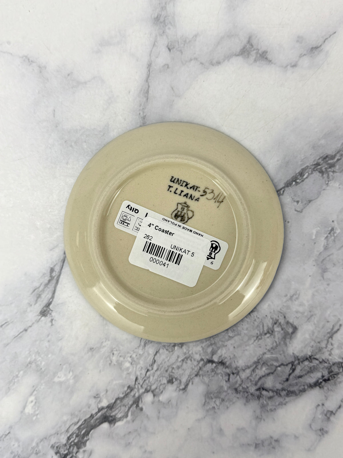4” Unikat Coaster - Shape 262 - Pattern U5314
