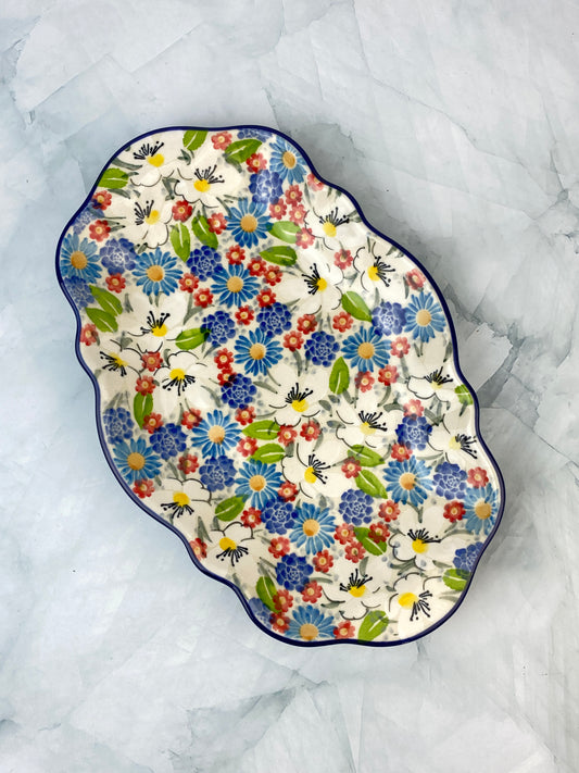 Small Wavy Unikat Platter - Shape 785 - Pattern U5158