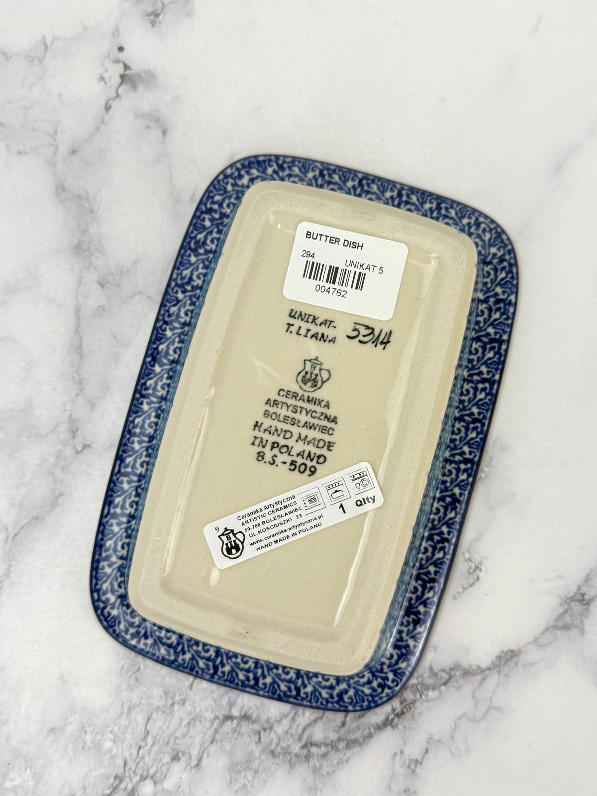 Unikat Butter Dish - Shape 294 - Pattern U5314