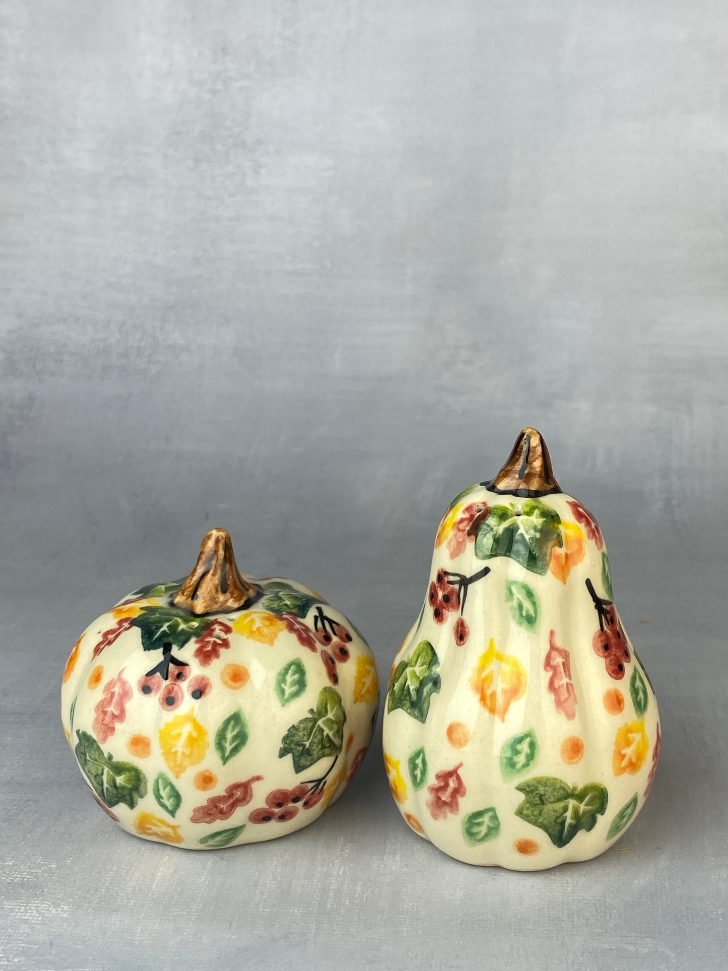 Vena Mini Gourd Salt and Pepper Set - Fall Bounty