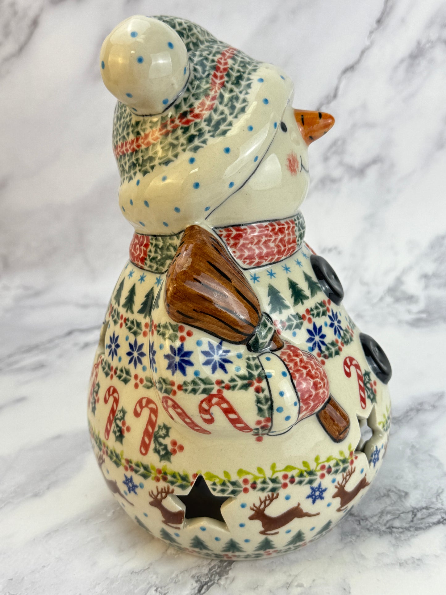 Vena Snowman With Broomstick - Shape V641 - Christmas Sweater
