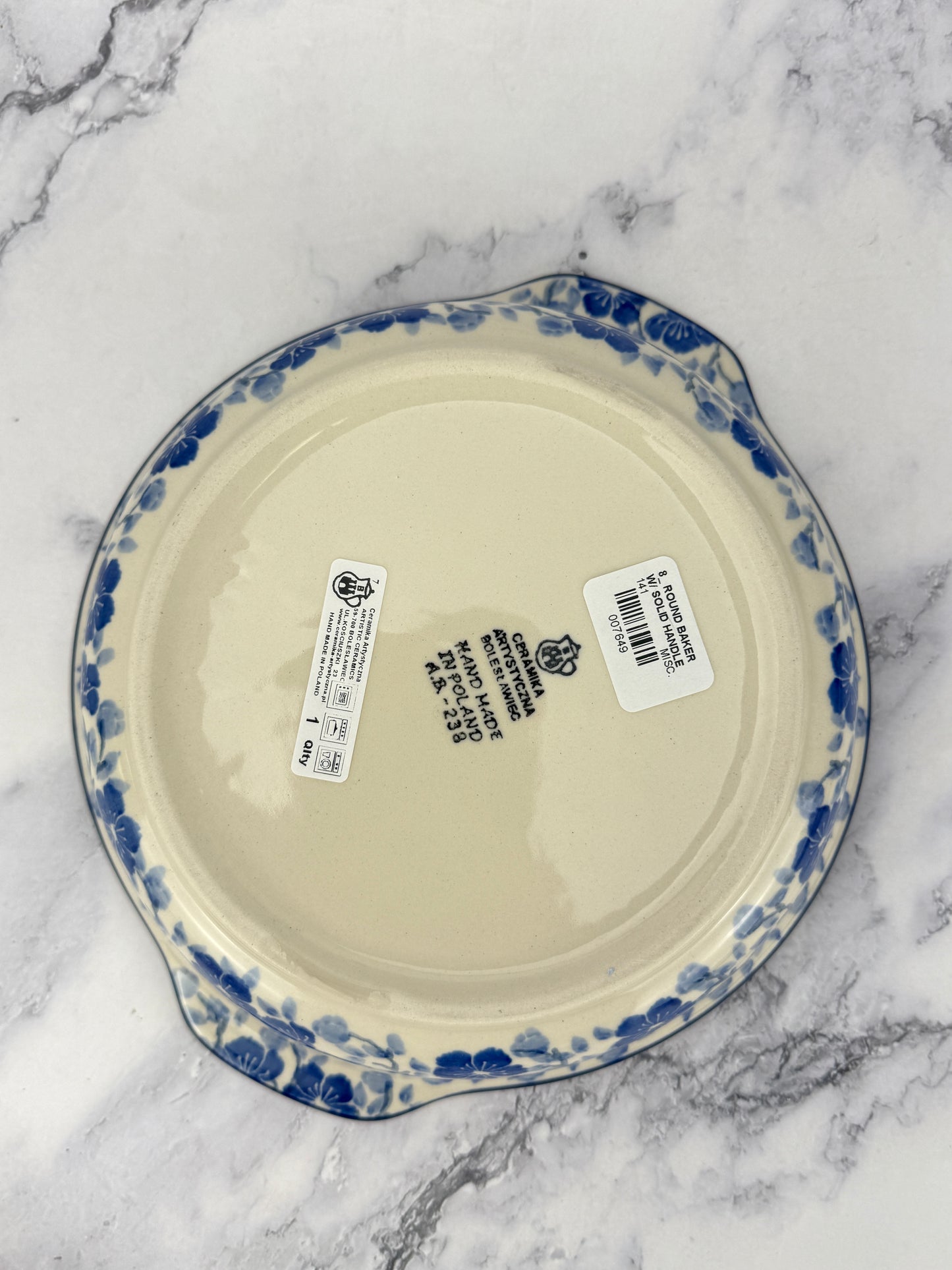 Round Baker with Handles - Shape 141 - Pattern 3428