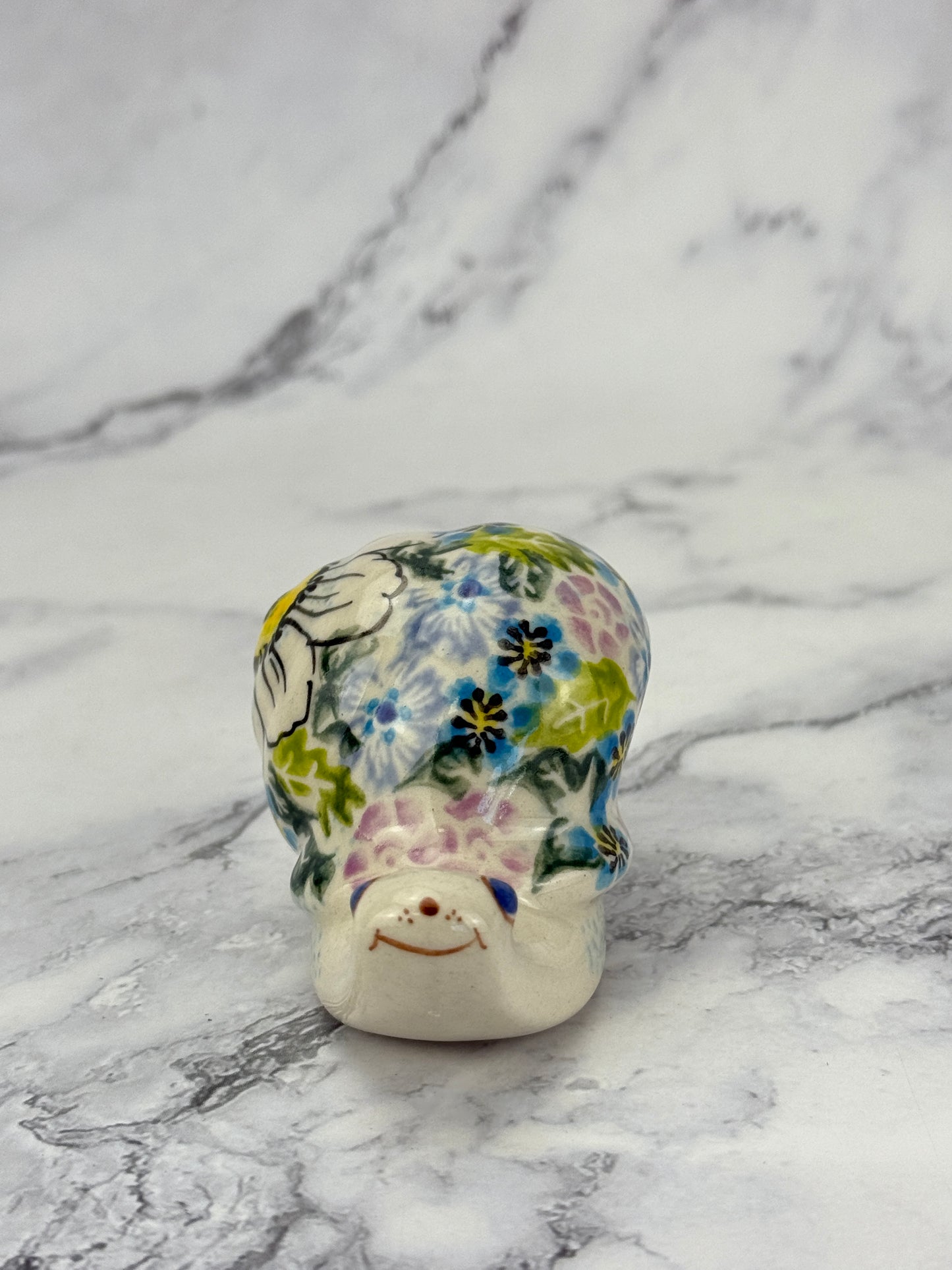 Snail Figurine - Shape V415 - Pattern Purple Passion