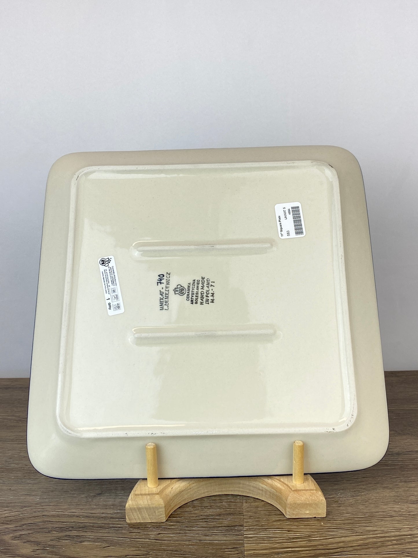 SALE Square Unikat Platter - Shape 583 - Pattern U740