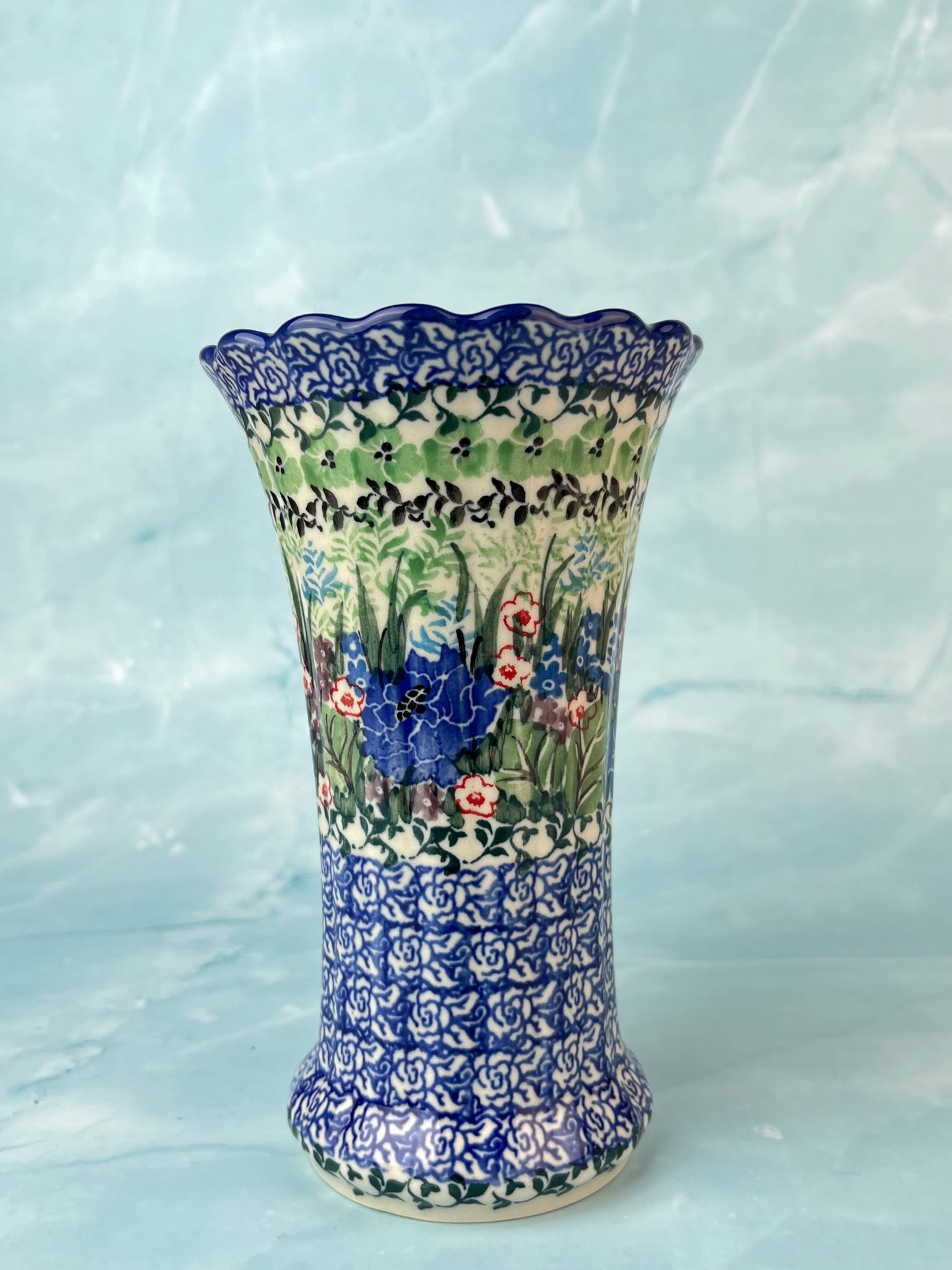 Ruffled Unikat Vase - Shape 50 - Pattern U4572