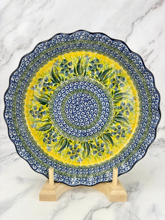 Ruffled Unikat Pie Plate / Round Baker - Shape 636 - Pattern U1483