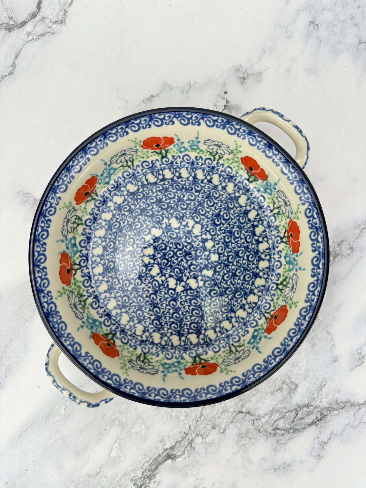 Small Round Baker with Handles - Shape C40 - Pattern 2901