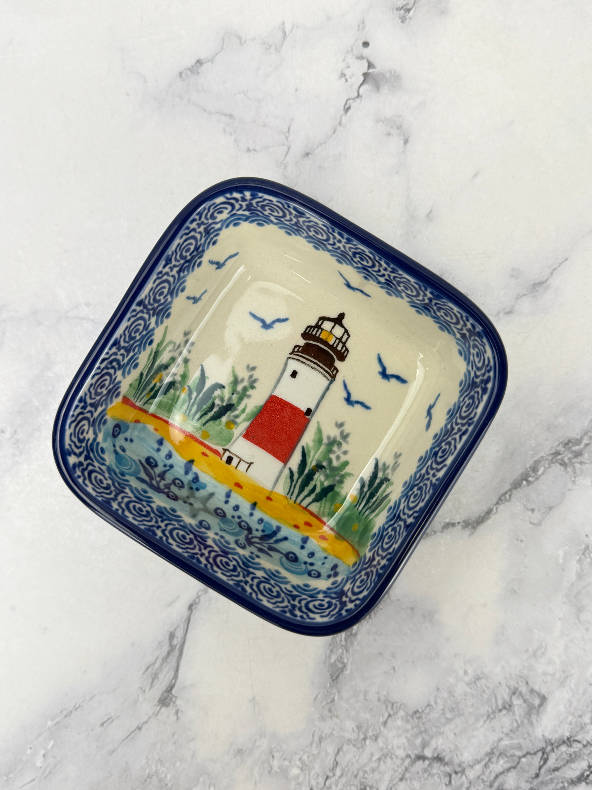 Small Unikat Square Ramekin/ Dish- Shape 428 - Pattern U5220